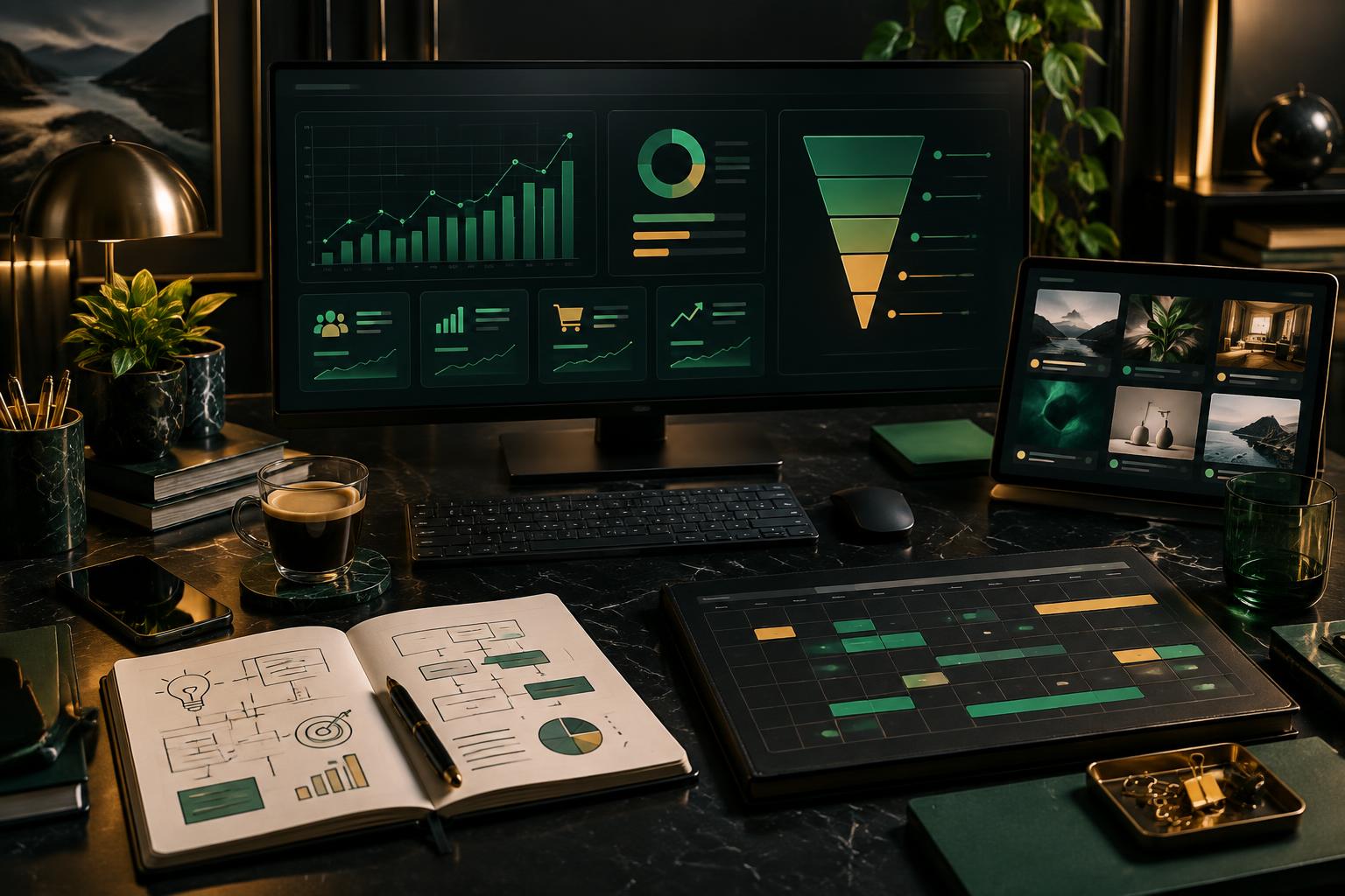 Premium digital marketing strategy and analytics workspace
